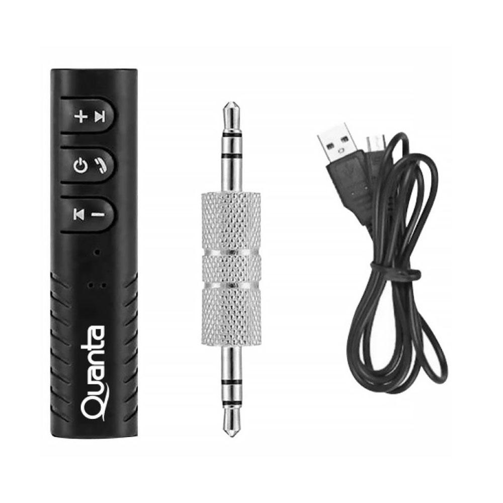 Receptor de Audio Bluetooth Quanta QTRABT10 Con Adaptador 3.5 MM