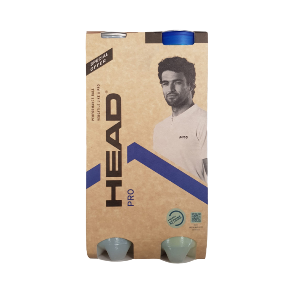 Bolas de Tênis Head 571721 PRO 2 Tubos de 4 Unidades