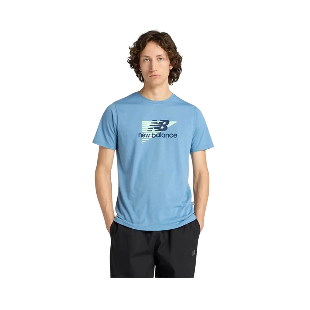 Camiseta New Balance MT53003SRU Heathertech Graphic Masculino