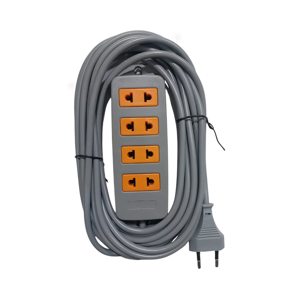 Extensão Elétrica Ecoville EV-7M de 4 Tomadas 220V Cinza