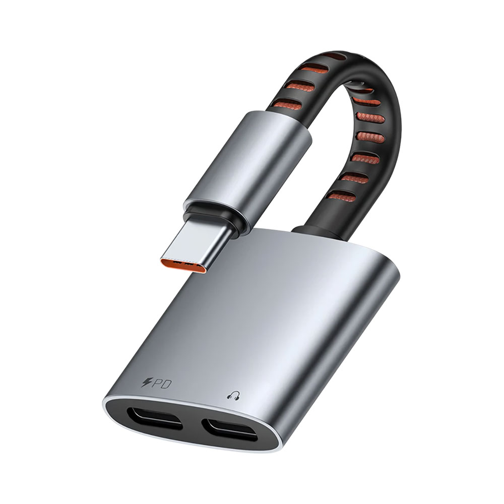Adaptador Mcdodo CA-3370 Usb-c para Usb-c Áudio e Carregamento