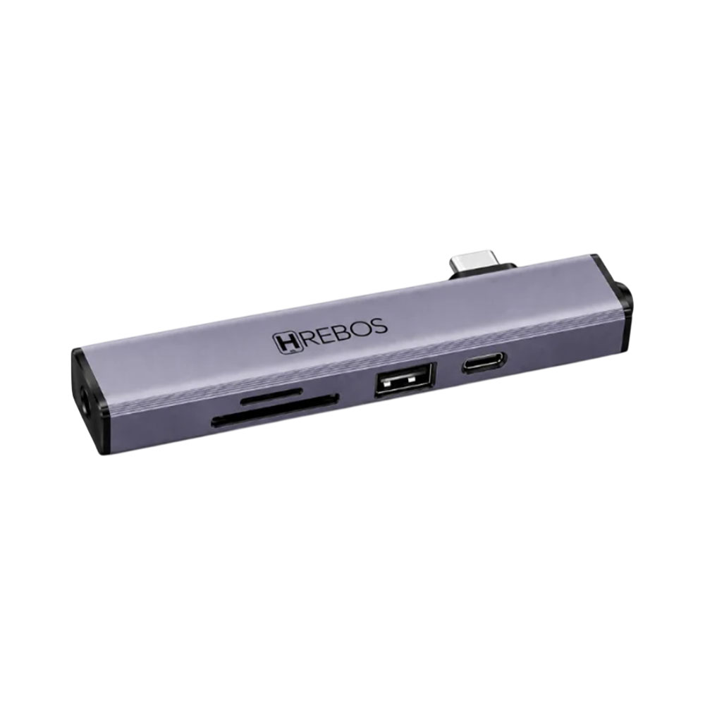 Adaptador Usb-c Hrebos Premium 6 em 1 AD-240C