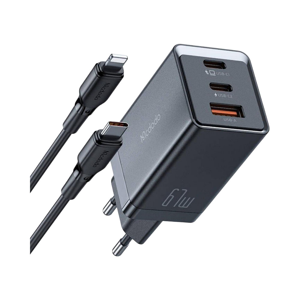 Carregador de Parede Mcdododo CH-1544 67W Usb-c para Lightning