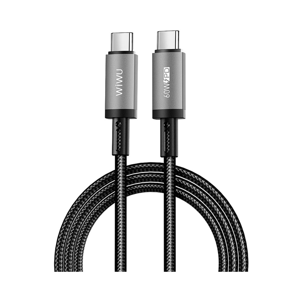 Cabo USB Wiwu WI-057 Usb-c a Usb-c 60W 1M Preto