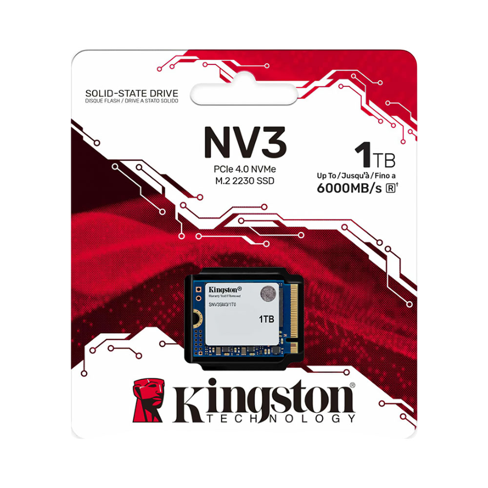 Ssd Kingston NV3 Pcie 4.0 Nvme 1TB 6000/5000MB/S