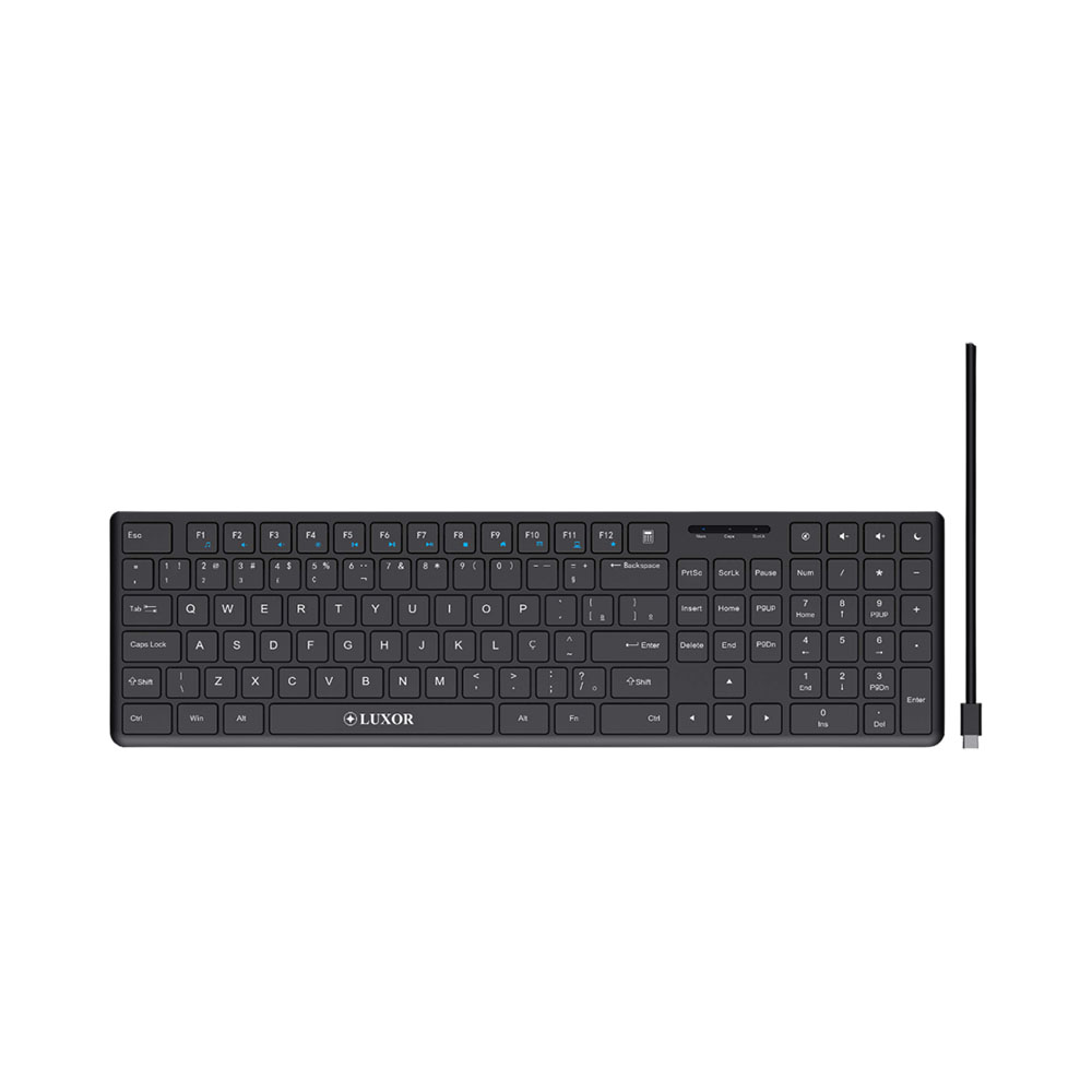 Teclado Slim Luxor LX-K2225 Black