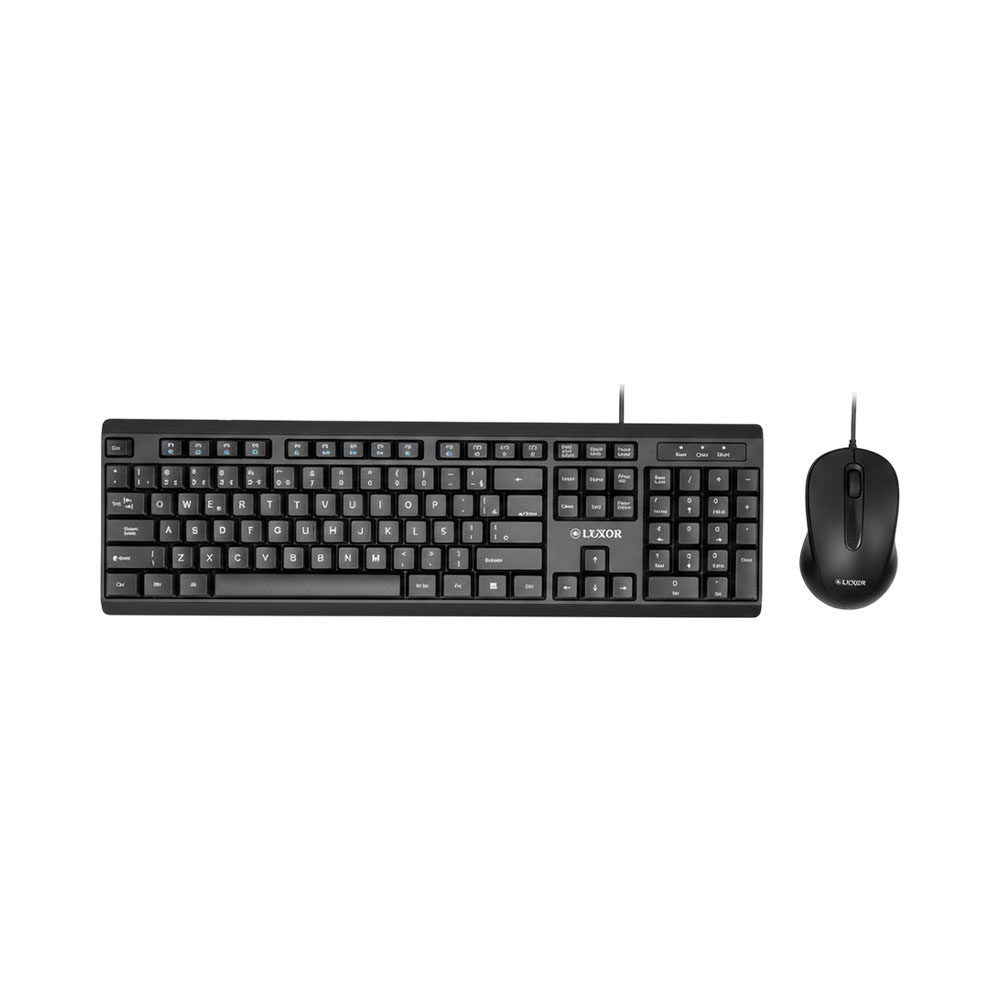 Kit Mouse e Teclado Luxor LX-TM2607 Black