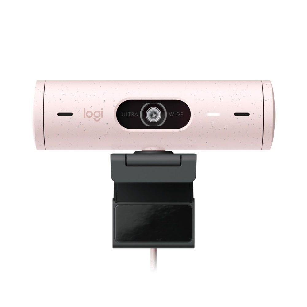 Webcam Logitech Brio 500 Full HD 1080P com Hdr Rosa (960-001418)