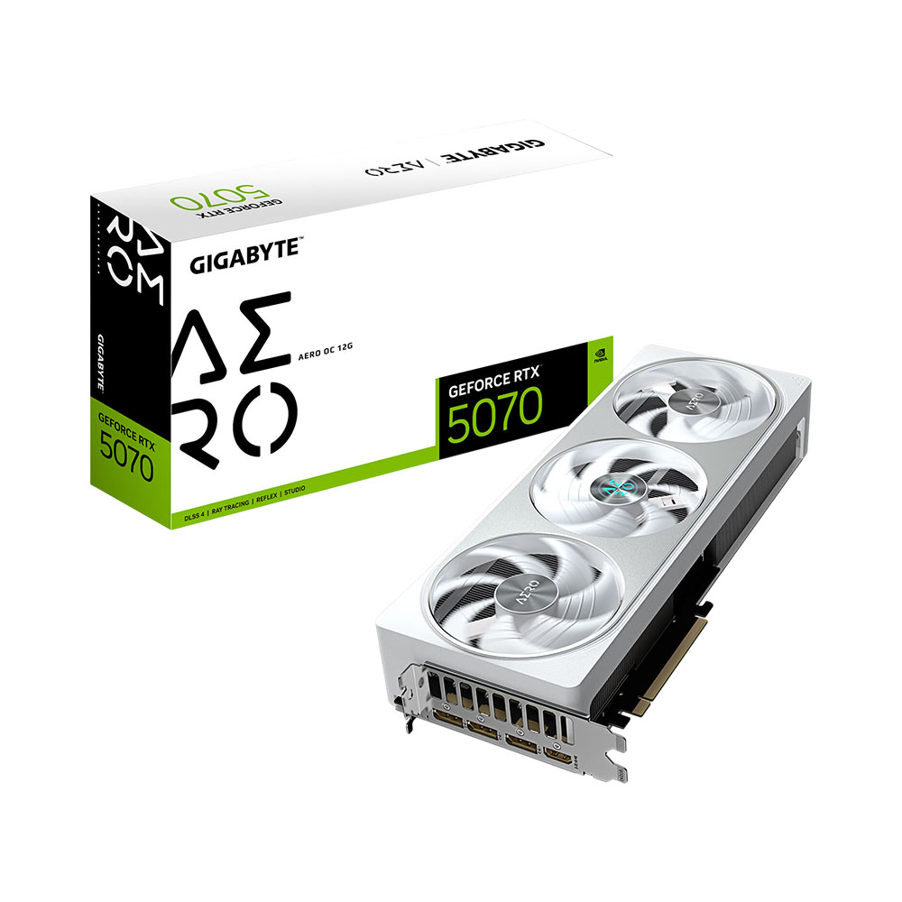 Placa de Vídeo Gigabyte Nvidia Geforce Rtx 5070 Aero OC 12GB