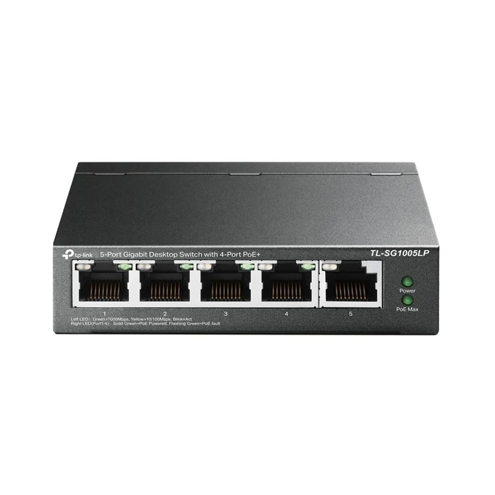 Hub Switch Tp-link TL-SG1005LP 5 Portas Preto