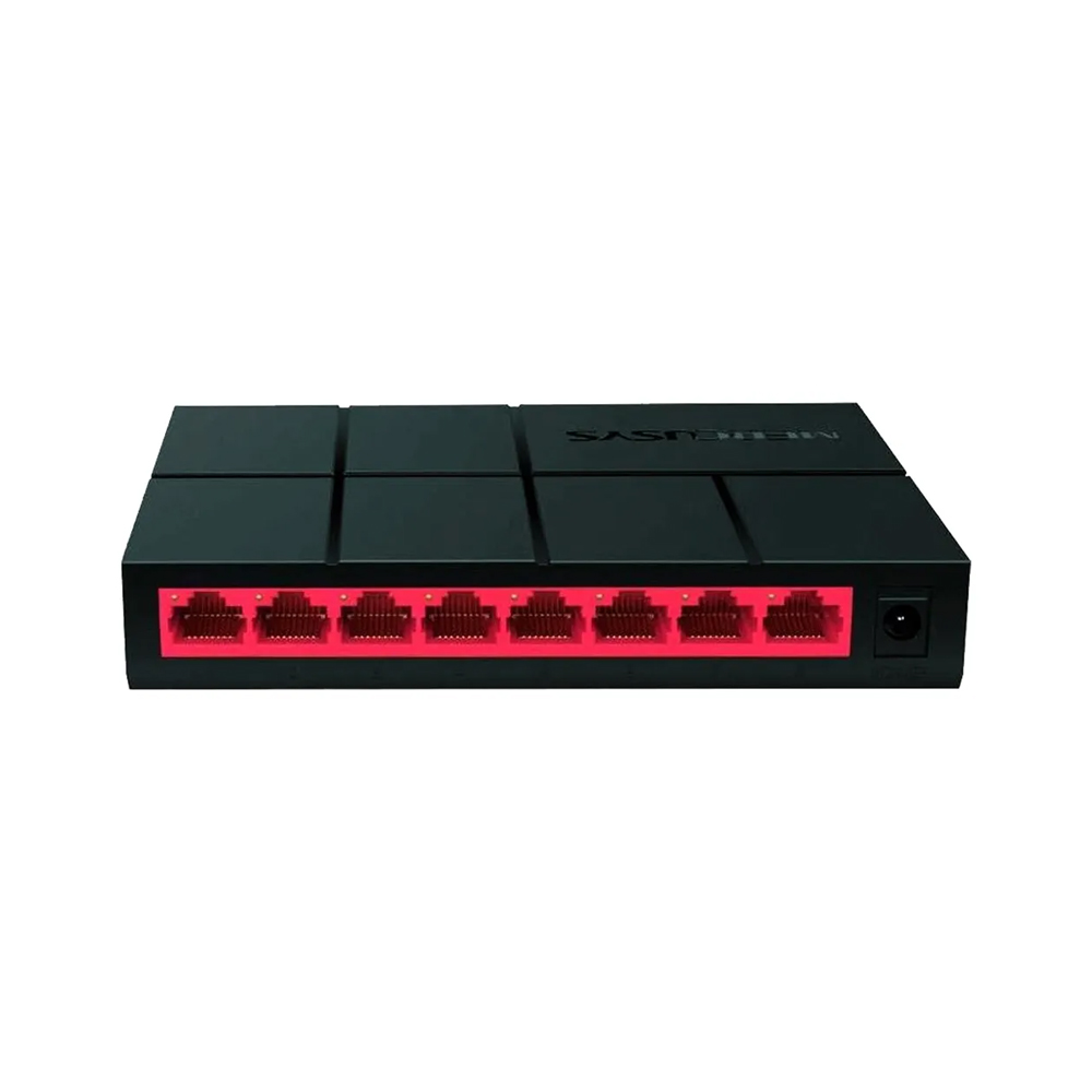 Hub Switch Mercusys MS108G 8 Portas Preto