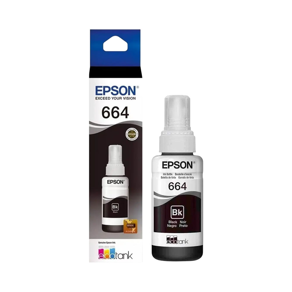 Tinta para Impressora Epson 664 Preto