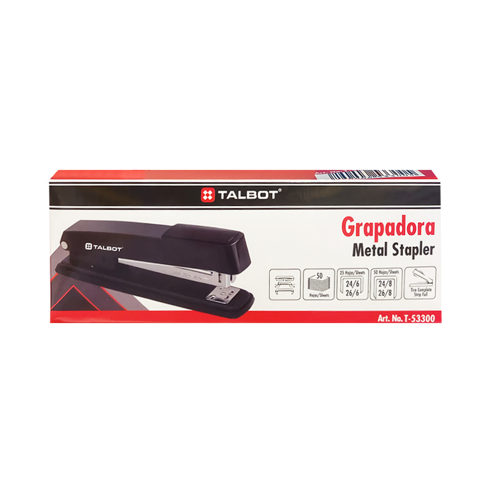 Grampeador de Metal Talbot T-53300 Preto