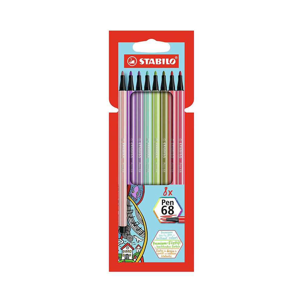 Marcador Stabilo Pen 68 68/8-02 8 Unidades