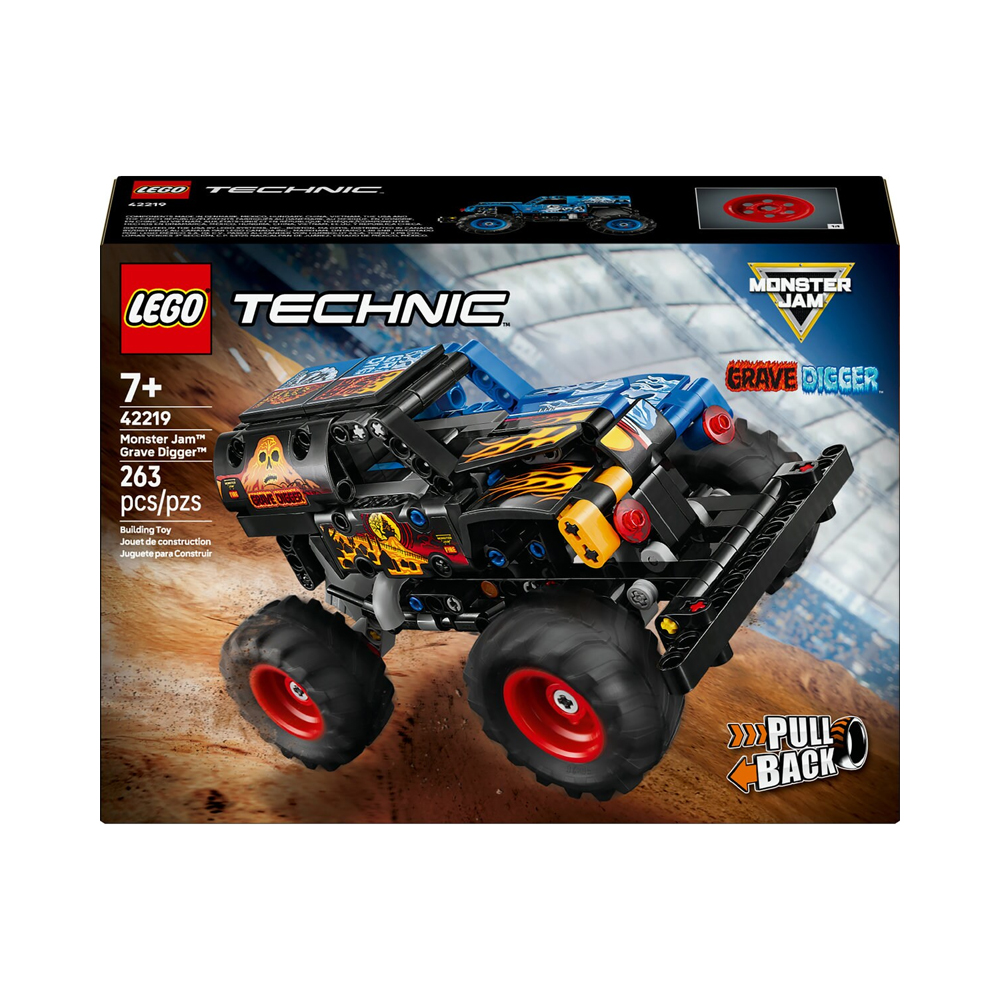 Brinquedo de Construção Lego Technic Monster Jam Grave Digger 42219 263 Peças