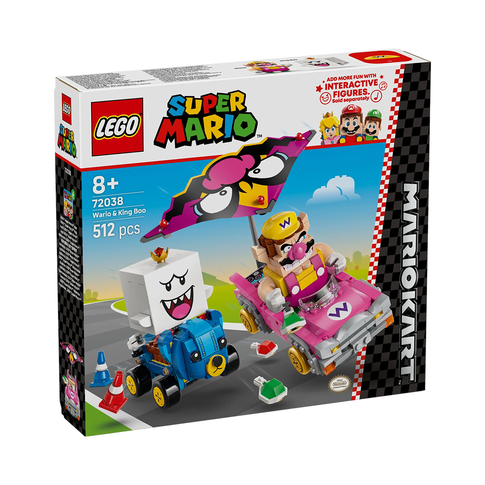 Brinquedo de Construção Lego Super Mario Wario Y King Boo 72038 512 Peças