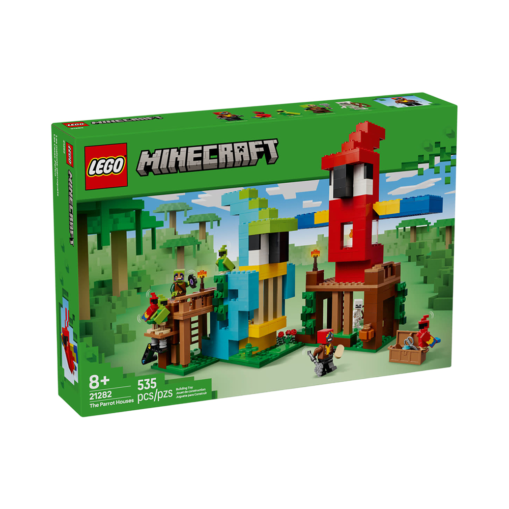 Brinquedo de Construção Lego Minecraft The Parrot Houses 21282 535 Peças