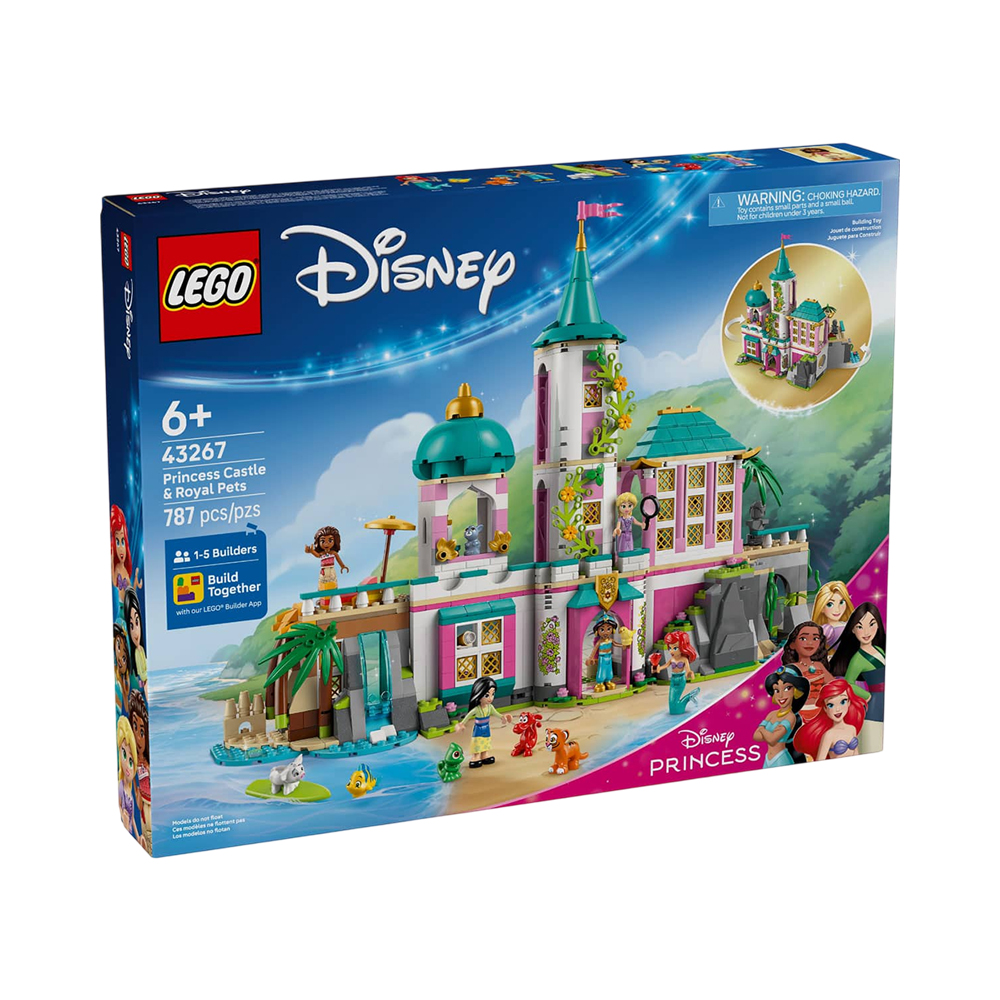 Brinquedo de Construção Lego Disney Princess Castle Y Royal Pets 43267 787 Peças