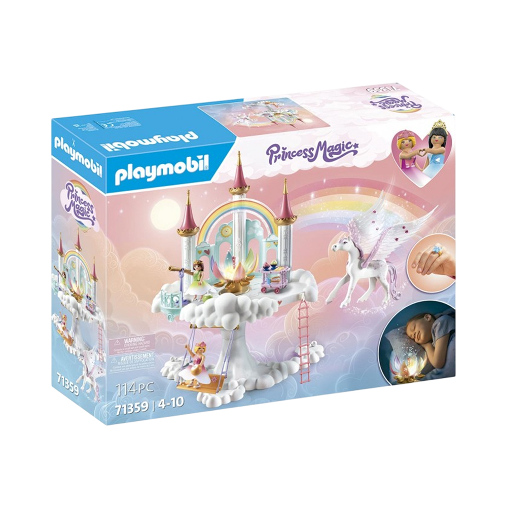 Brinquedo Playmobil Princess Magic Rainbow Casttle 71359 114 Peças