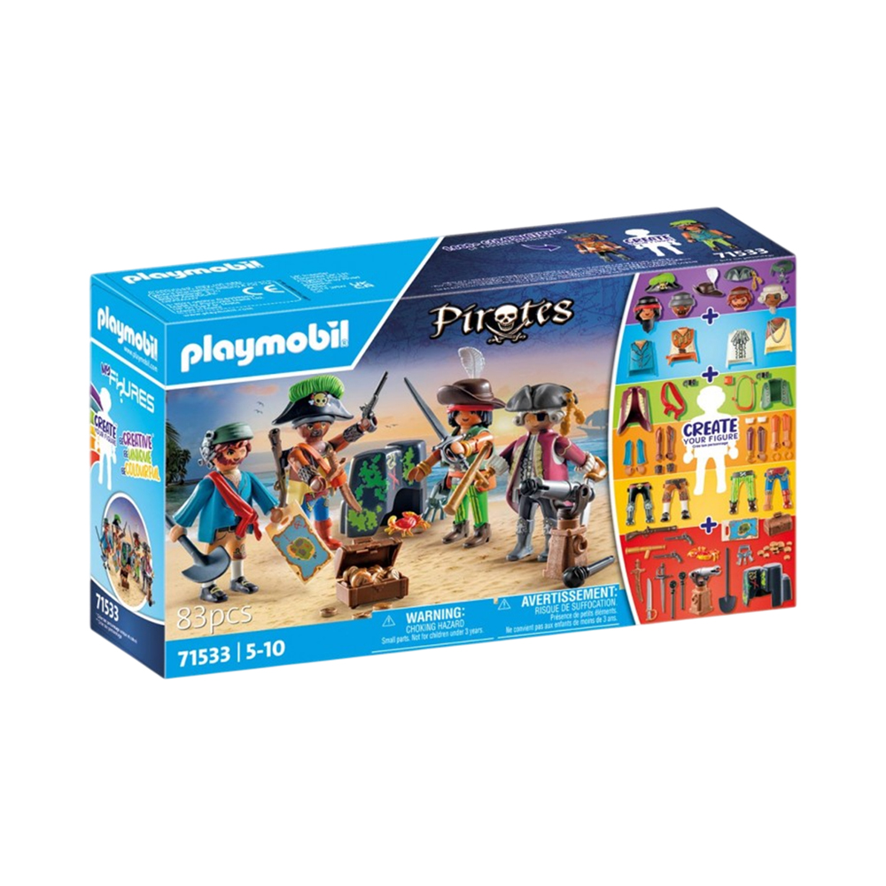 Brinquedo Playmobil MY Figures Pirates 71533 83 Peças