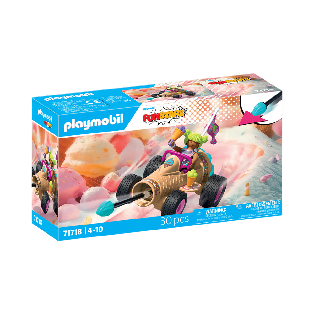 Brinquedo Playmobil Funstars Racing Ice Cream Cone 71718