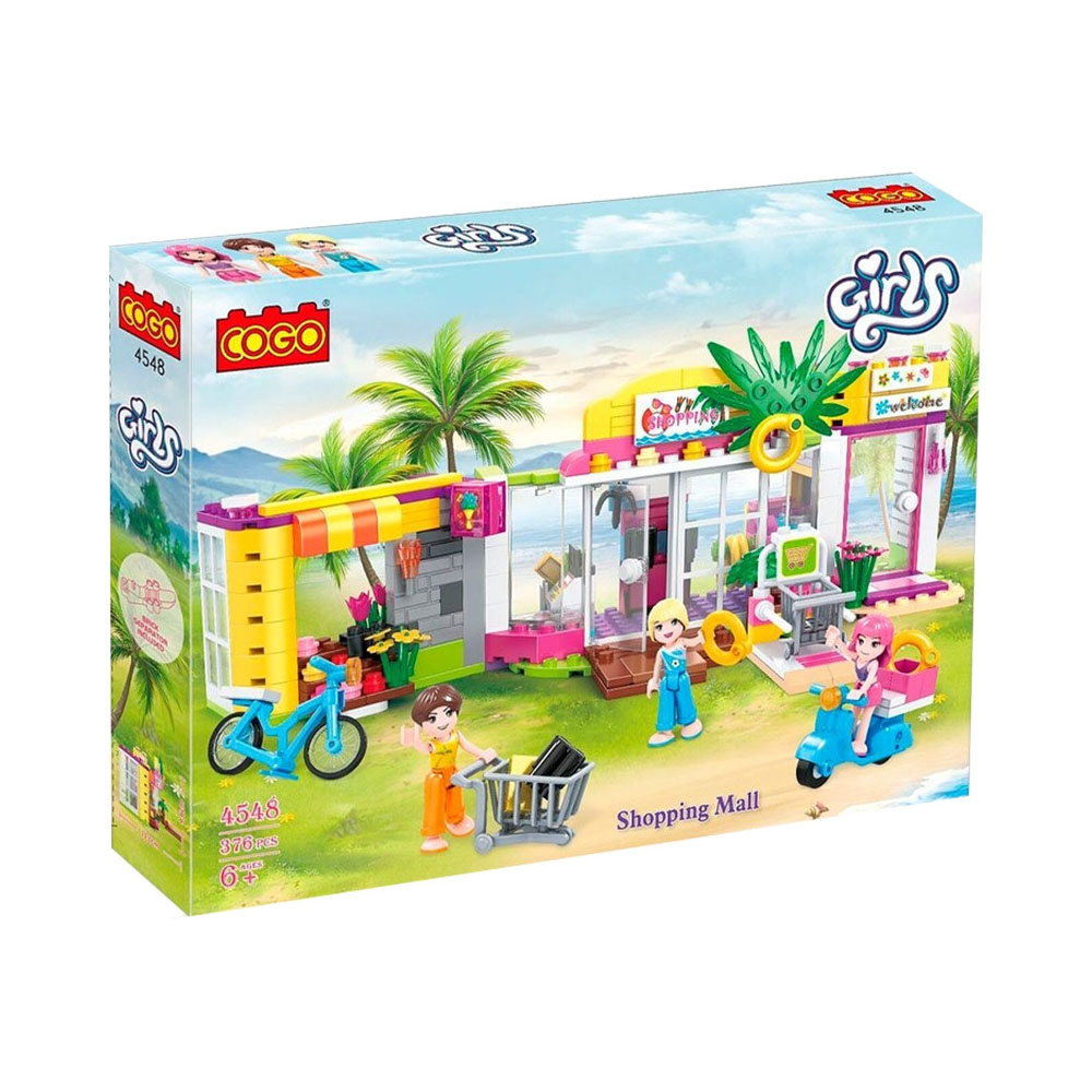Brinquedo Cogo 4548 Girls Shopping Mall 376 Peças