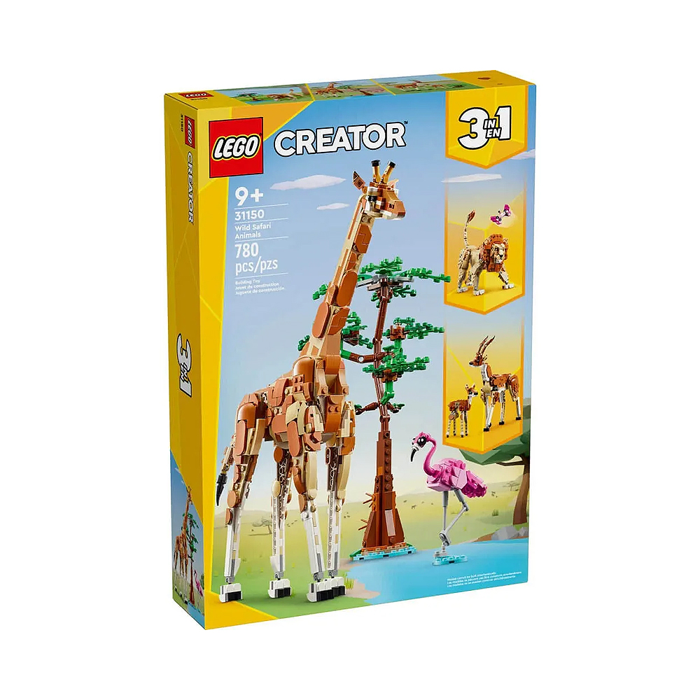 Juguete de Construcción Lego Creator Wild Safari Animals 3 EN 1 31150 780 Piezas