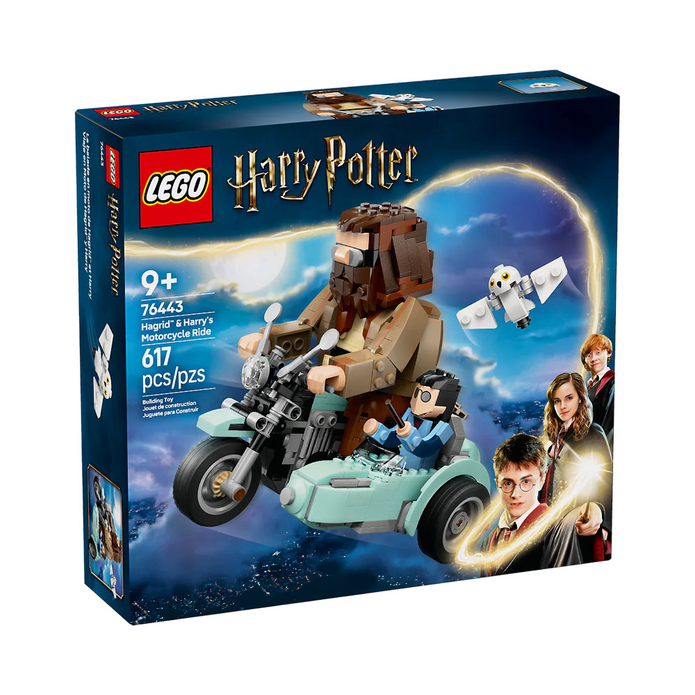 Brinquedo de Construção Lego Harry Potter Passeio de Moto de Hagrid e Harry 76443 617 Peças