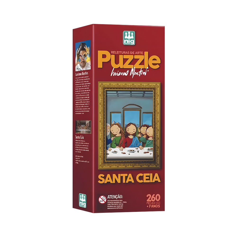 Quebra-cabeça Nig Brinquedos 0576 Santa Ceia 260 Peças