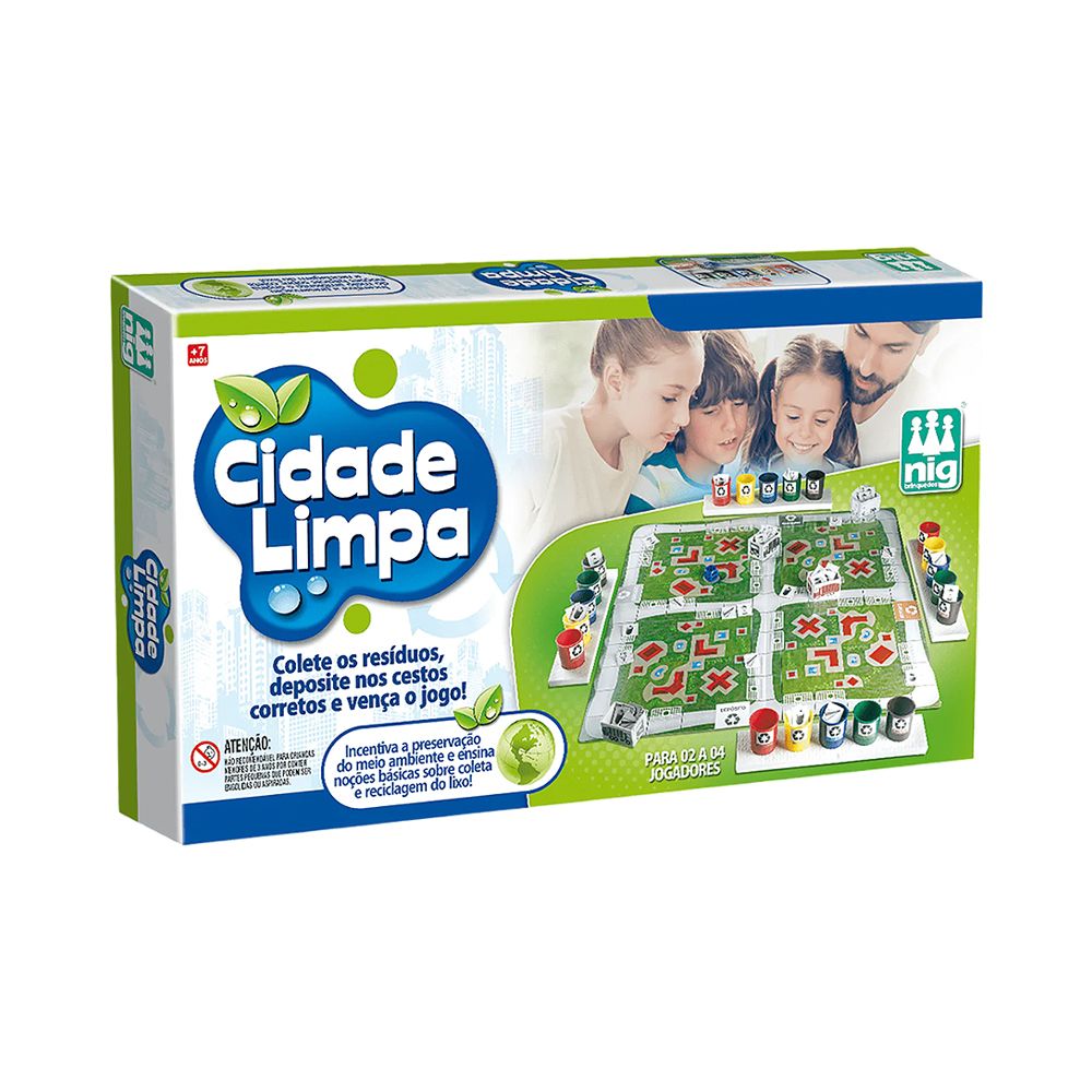 Jogo de Mesa Nig Brinquedos Cidade Limpa 1175