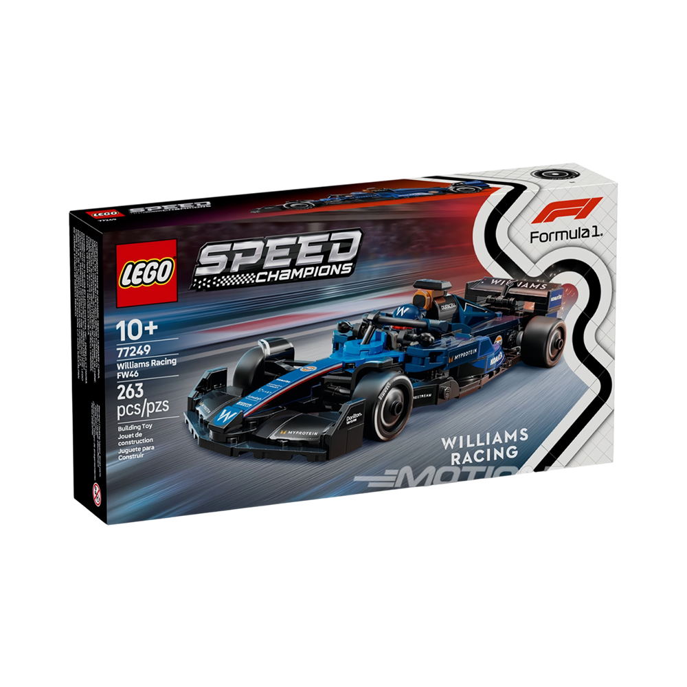Brinquedo de Construção Lego Speed Champions Williams Racing Formula 1 FW46 77249 263 Peças