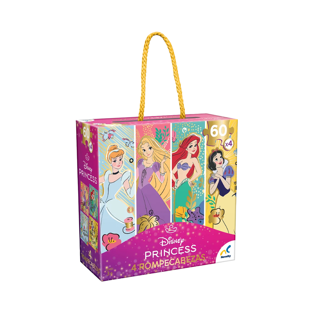 Quebra-cabeça Foster Disney Princess 4 em 1 JCA-4693F