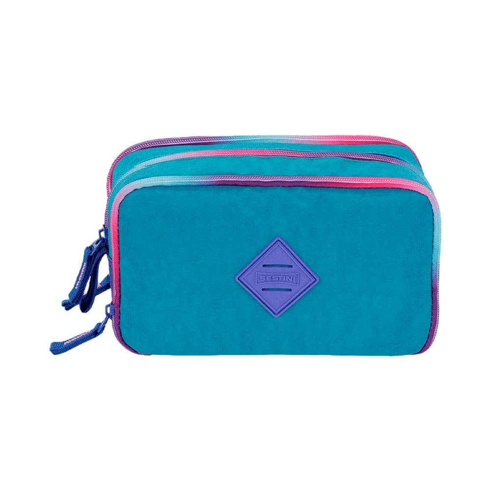 Estojo Sestini Box Especial 075915-04 Degradê Azul Caribe