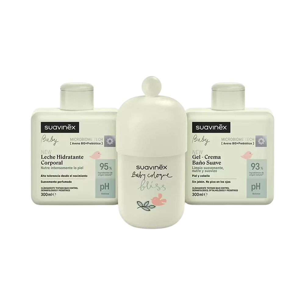 Kit de Água de Colônia + Leite Hidratante + Gel-creme Suavinex Baby 3309329