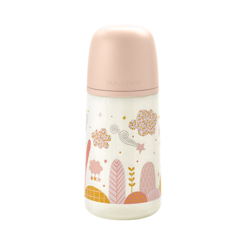 Biberón Rosa Anticólico +3M 270ML Suavinex 83737