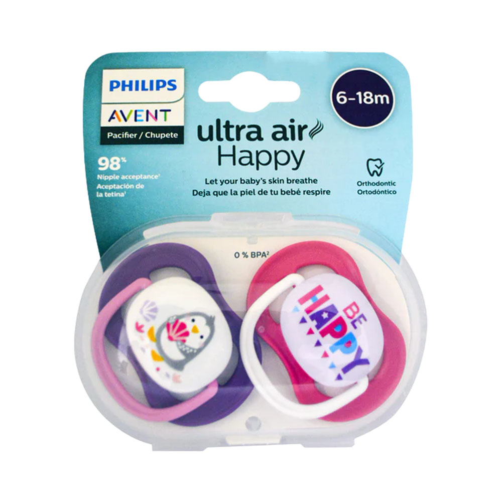 Chupeta Ultra AIR Happy 6-18M Avent SCF080/22