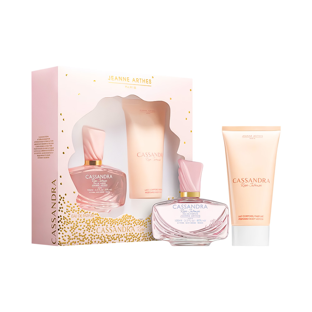 Kit Perfume Jeanne Arthes Cassandra Roses Intense 2 Peças