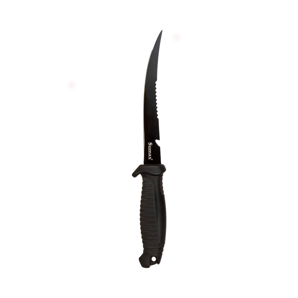 Faca de Pesca Sumax SU-2506-N 16,5CM Preto