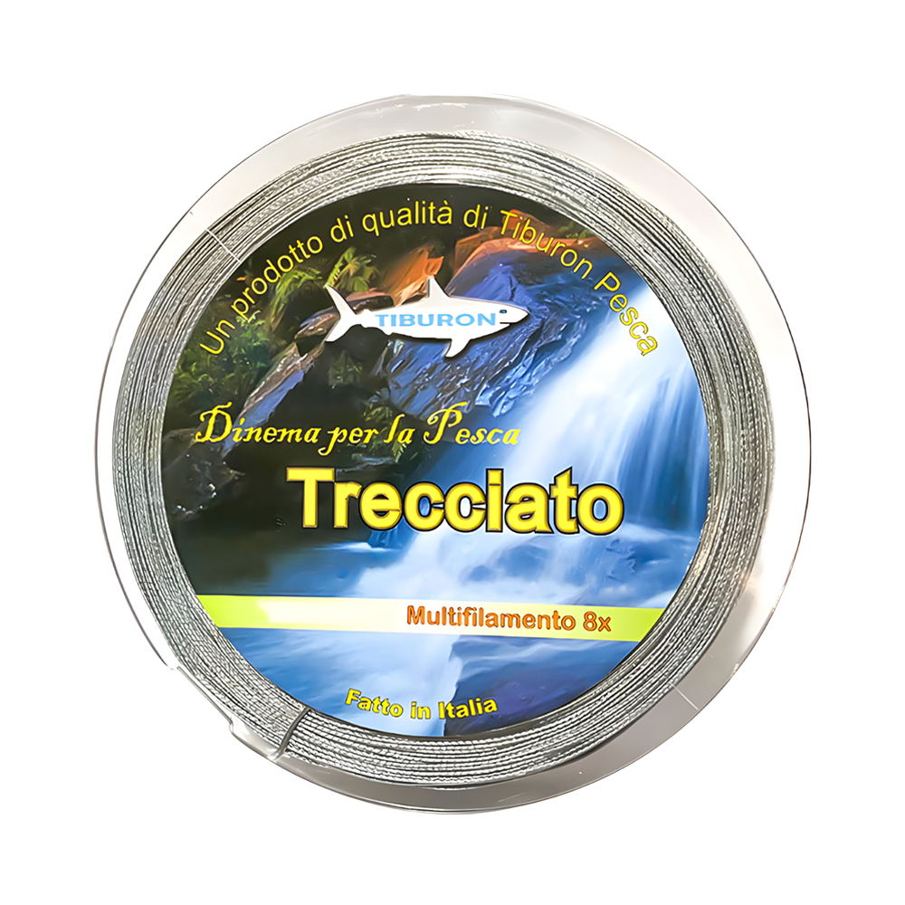 Linha de Pesca Tiburon Trecciato Multifilamento 8X 11KG 0,14MM 300M Gray