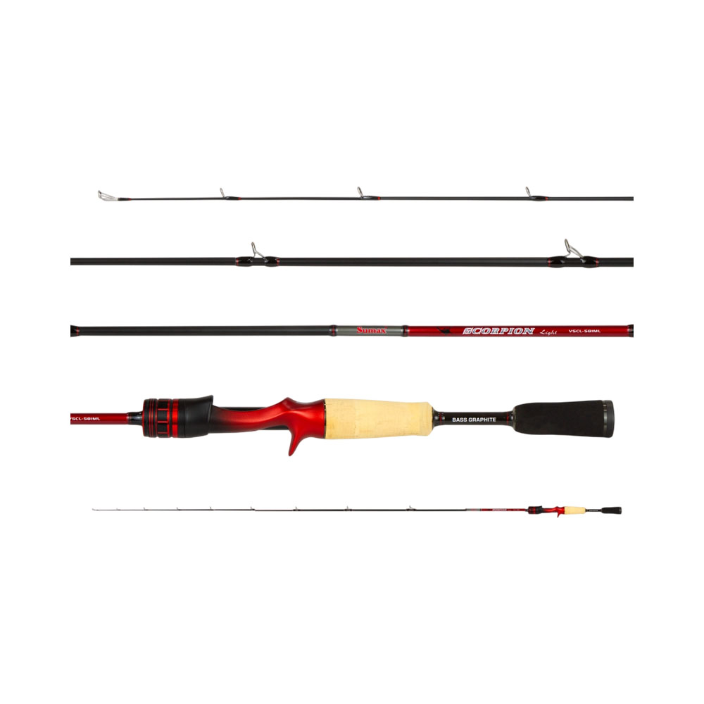 Vara para Carretilha Sumax Scorpion Light VSCL-661MH 10-20 LB 1,93 M