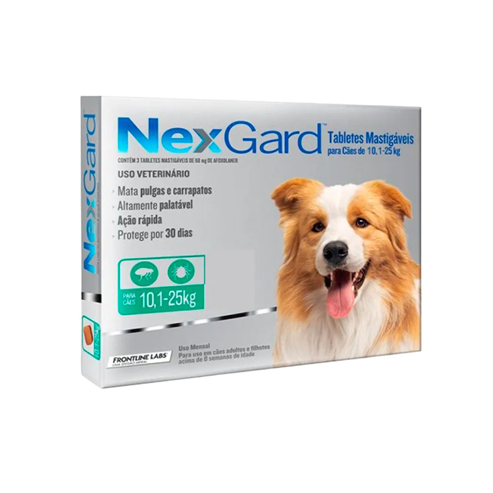 Antiparasitário Nexgard 10.1-25KG 1 Tablete