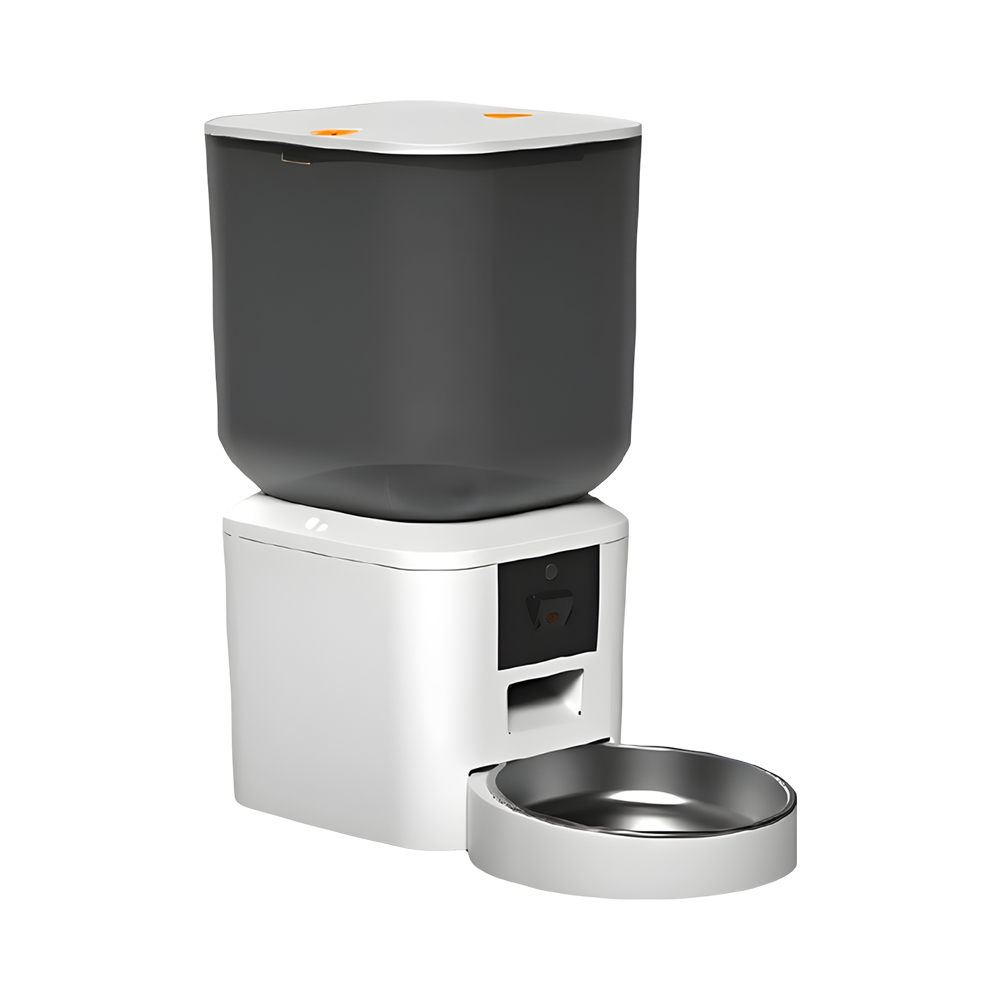 Comedouro Automático para Animais de Estimação Satellite A-MSQ292 Automatic Pet Feeder 7L Bivolt Branco