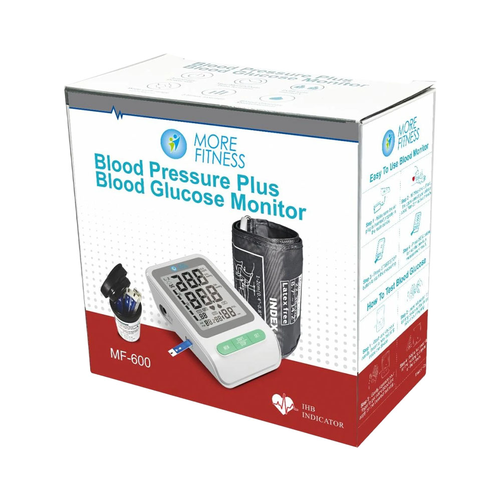 Monitor de Pressão Arterial e Glicose More Fitness MF-641