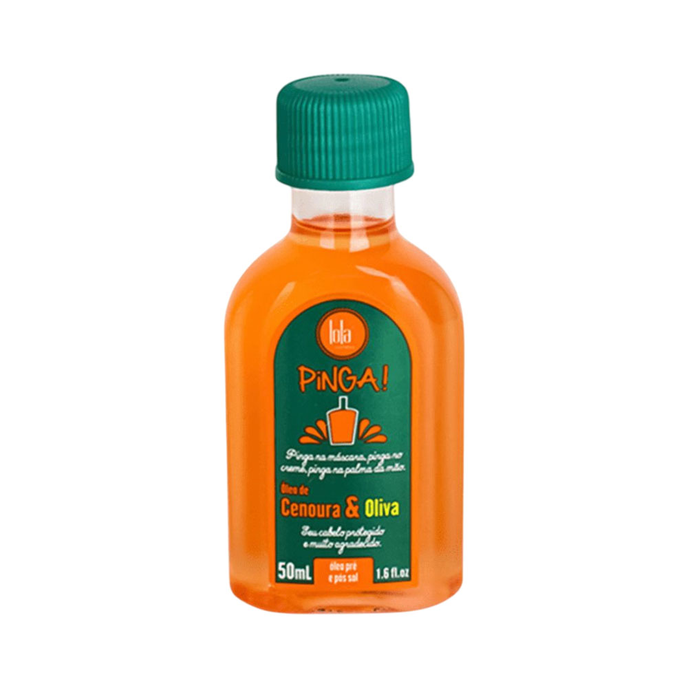 Óleo Capilar Lola Pinga! Carrot &amp; Olive Pré/pós Solar 50ML