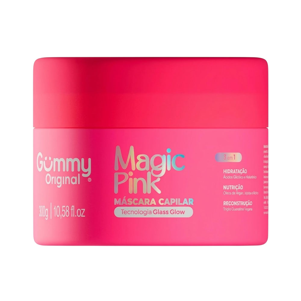 Máscara Capilar Gummy Magic Pink 3 em 1 300GR