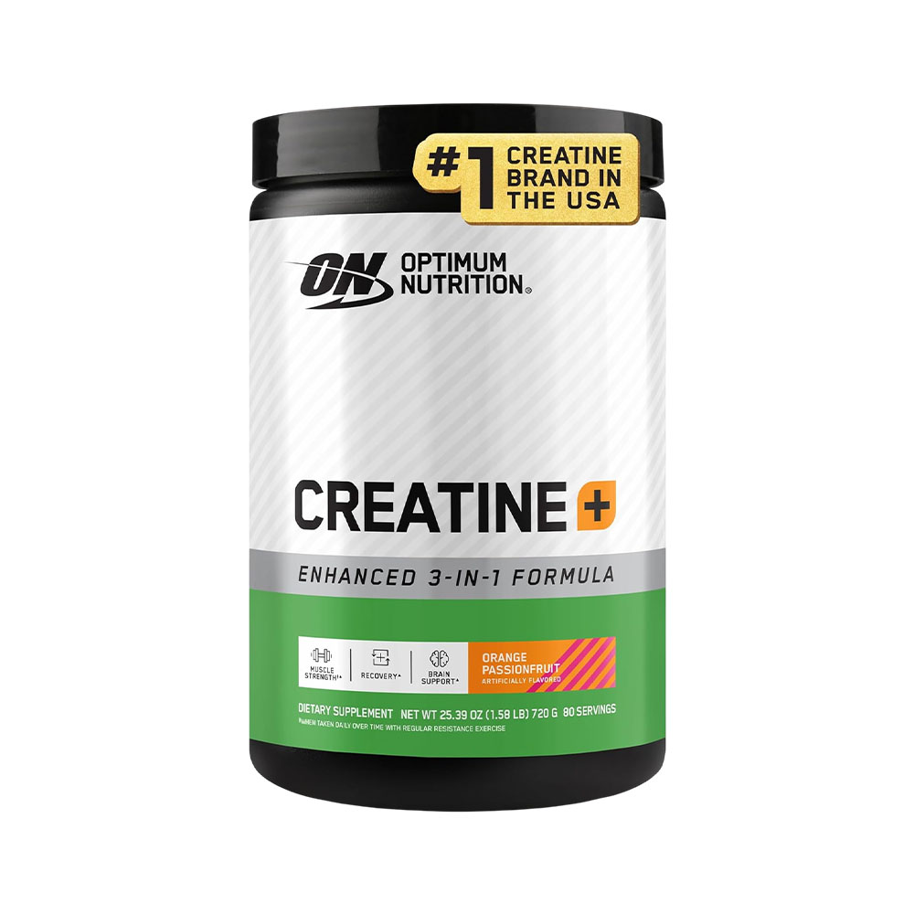 Suplemento Optimum Nutrition Creatine+ Enhanced 3-IN-1 Orange Passionfruit 720GR