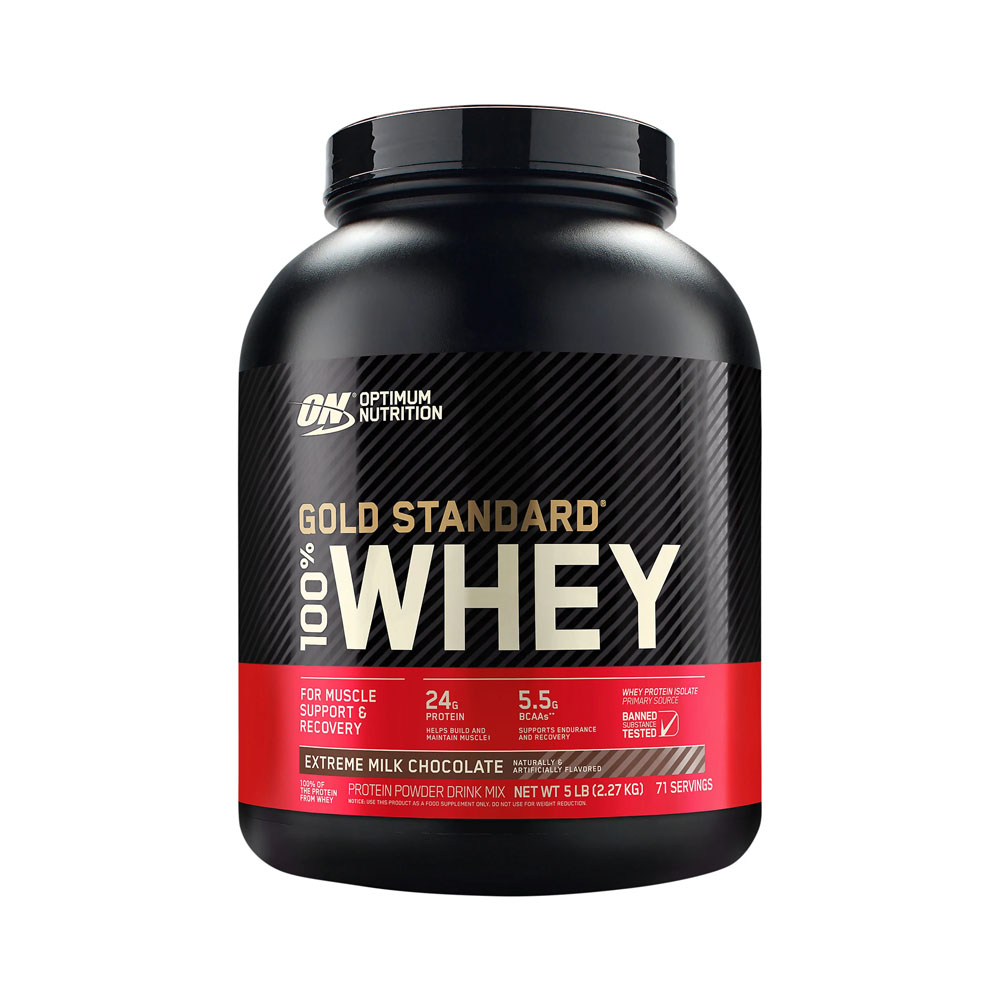 Proteina Gold Standard 100% Whey Optimum Nutrition Extreme Milk Chocolate 5LB