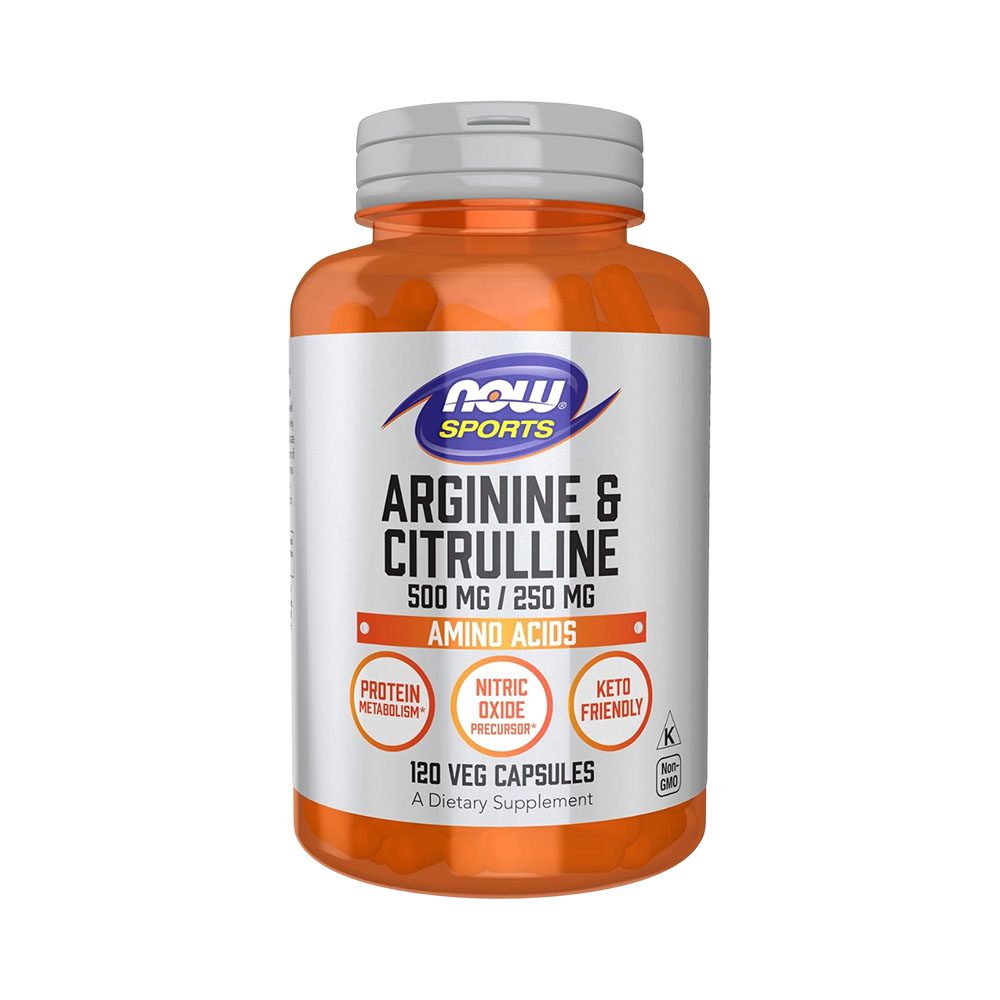 Vitamina Now Sports Arginine Y Citrulline 120 Cápsulas