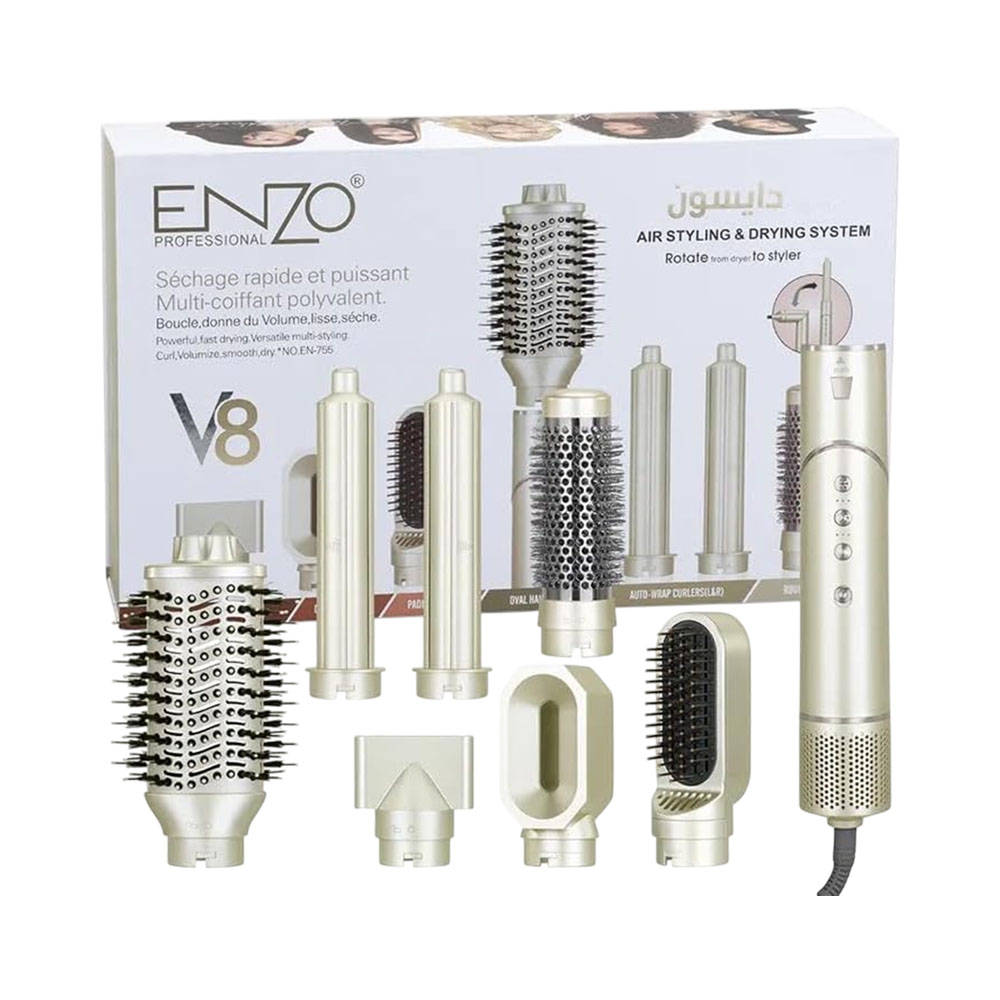 Secador e Modelador Multifuncional Enzo EN-755 V8 8-IN-1 220V