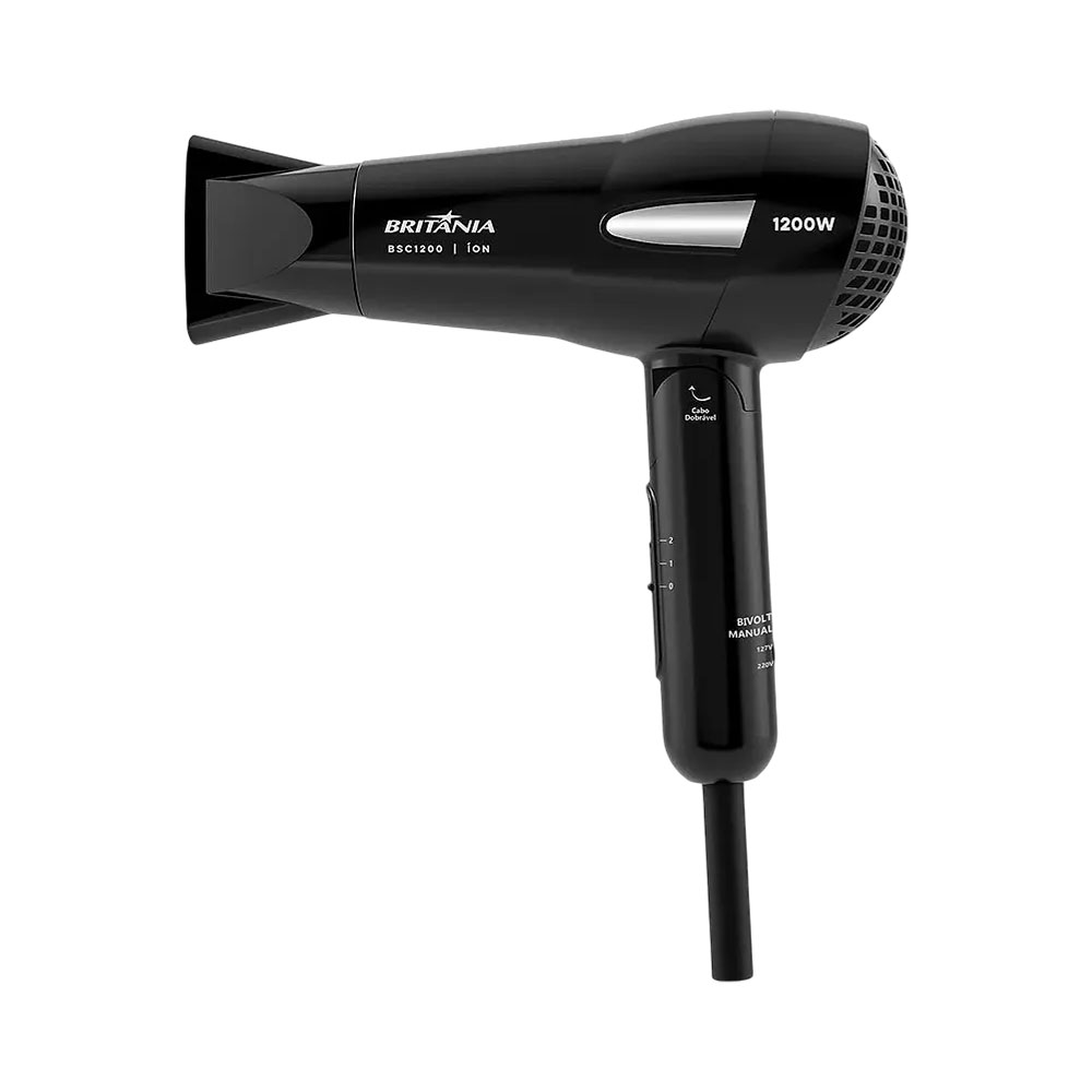 Secador de Cabelo Britania BSC1200 Travel Bivolt